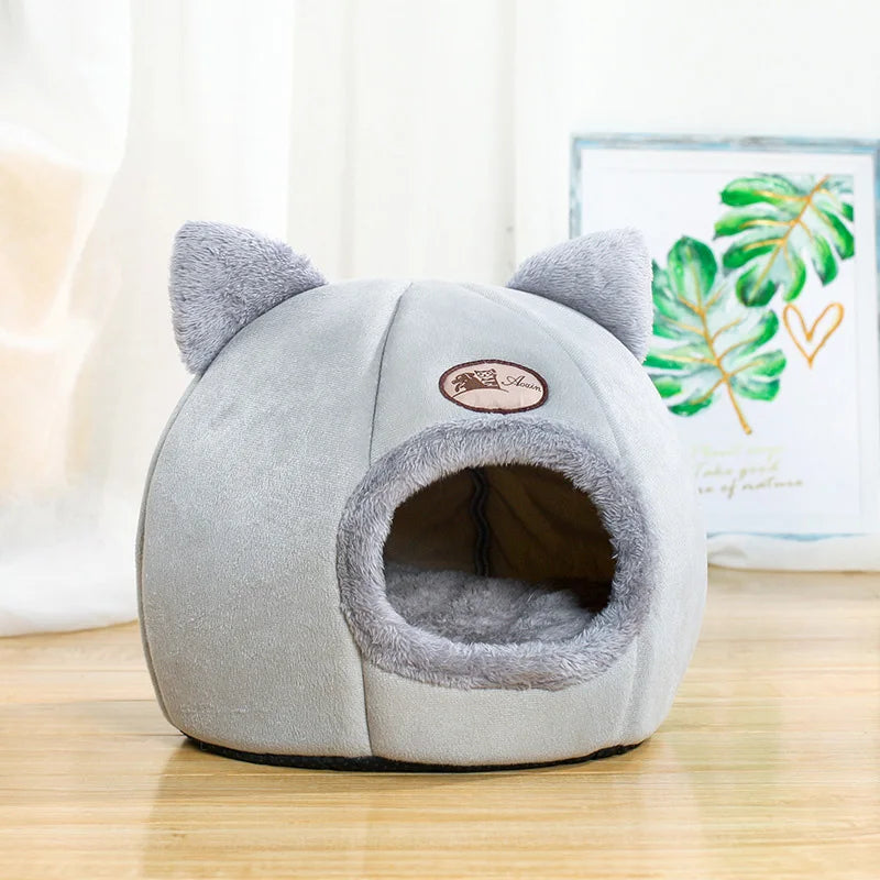 Deep Sleep Comfort Katzenbett – Winter-Haustierzelt, gemütliches Höhlennest für kleine Hunde