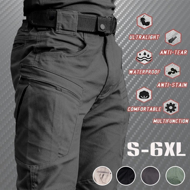 Outdoor Waterproof Tactical Cargo Pants for Men Quick Dry Summer Army Trousers