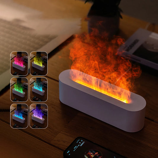 ✨ Newest RGB Flame Aroma Diffuser & Humidifier | 7 Color LED Aromatherapy Purifier 🌈