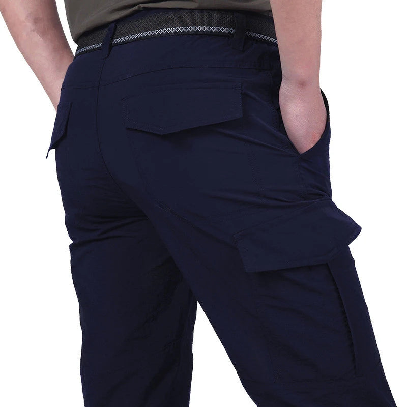 Outdoor Waterproof Tactical Cargo Pants for Men Quick Dry Summer Army Trousers