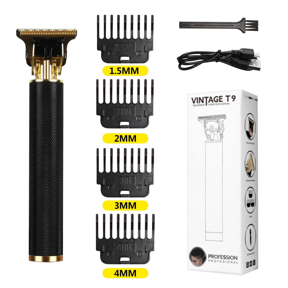 T9 LCD Electric Hair Trimmer - Precision Shaver, Oil Head, Clipper for Men Care