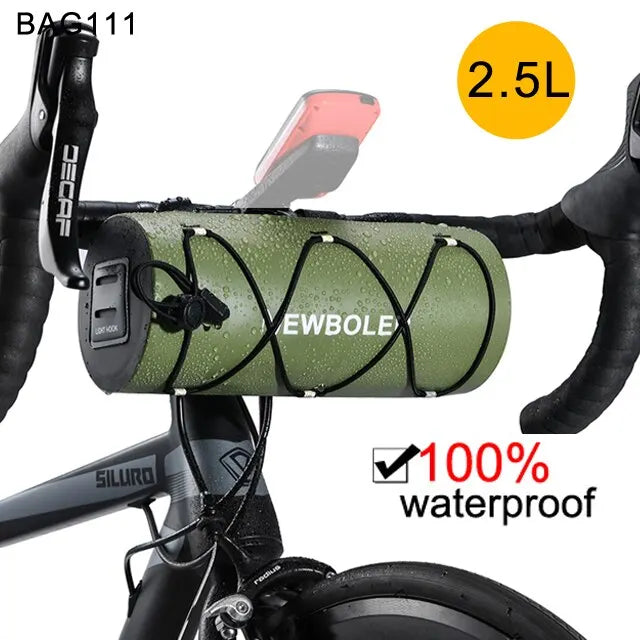 NEWBOLER wasserdichte Fahrradrahmen-Gepäcktasche, Multifunktions-Schulterfahrradzubehör