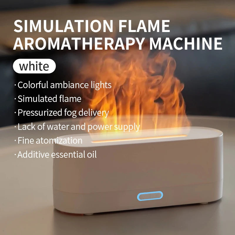 ✨ Neuester RGB-Flammen-Aroma-Diffusor und Luftbefeuchter | 7-Farben-LED-Aromatherapie-Luftreiniger 🌈