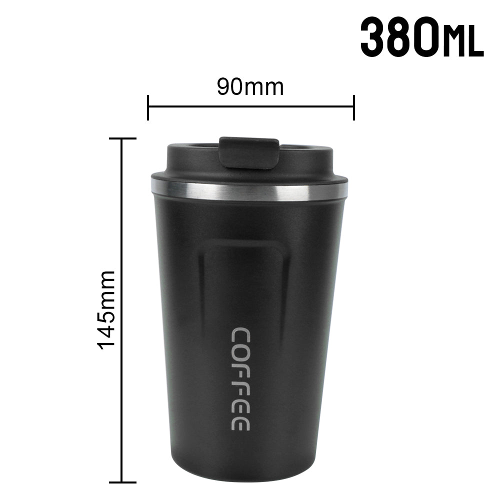 Thermo Cafe Kaffeebecher 380/510ML Auslaufsicherer Reisebecher - Edelstahl Thermoskanne 