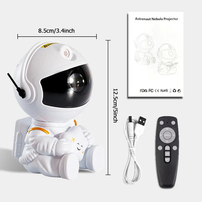 Astronaut Galaxy Projektor LED-Nachtlicht mit Fernbedienung für Kinder &amp; Zuhause